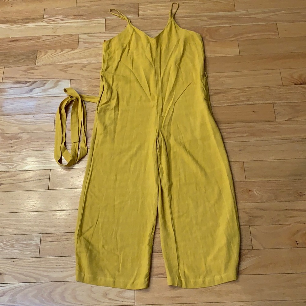 NWT mustard yellow jumpsuit